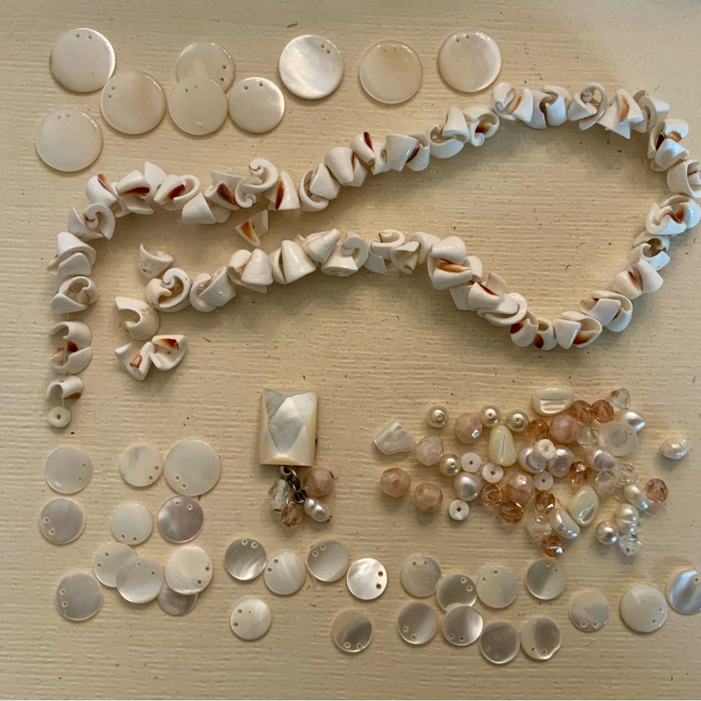 Mother of pearl bead lot